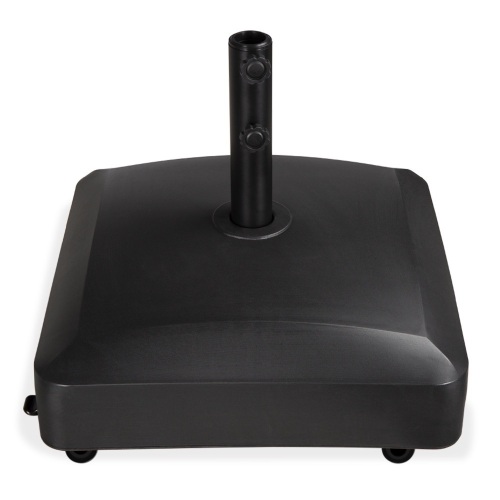 Fillable Mobile Umbrella Base Stand w/ 4 Wheels, 2 Locks, 123lb Capacity - Appears New  - Lot 905