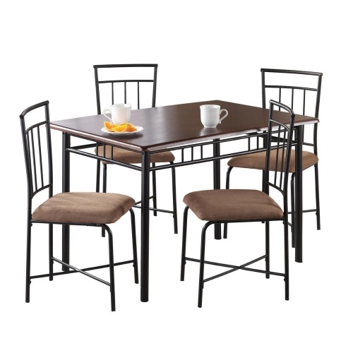 Roosevelt 5-Piece Wood & Metal Dining Set - Appears New in Damaged Box  - Lot 510