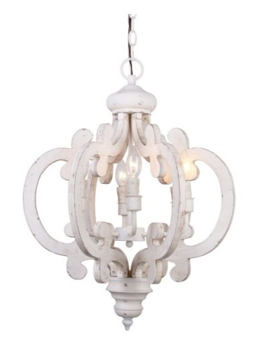 Parrot Uncle Kacie 6-Light Wood Geometric Chandelier Pendant - Appears New  - Lot 1162