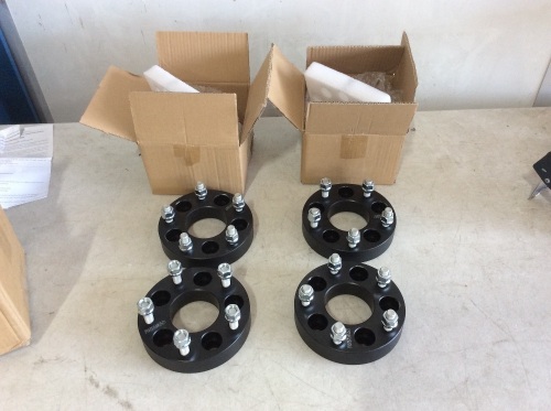 Forged 6061 T6 Aircraft Aluminum Wheel Spacers, Set of 4 - Appear New - Lot 682