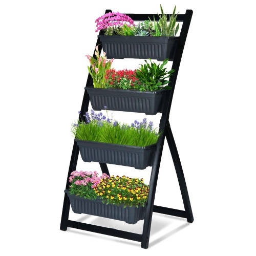 KingSo 4' Vertical Freestanding Planter Box Shelf - Appears New  - Lot 544