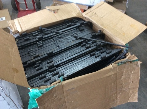 Small Black Metal Fence Panels & Posts - E-Comm Return, Unknown Condition  - Lot 828