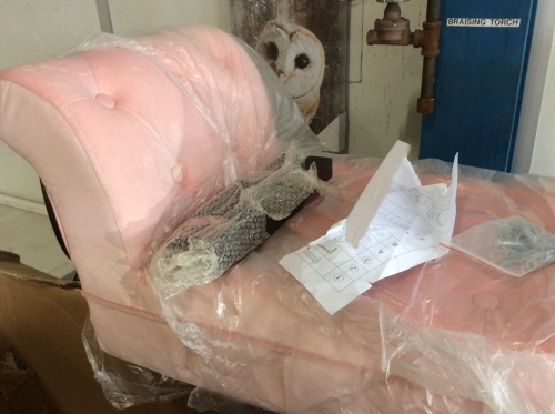 Light Pink Bench - E-Comm Return - Lot 256
