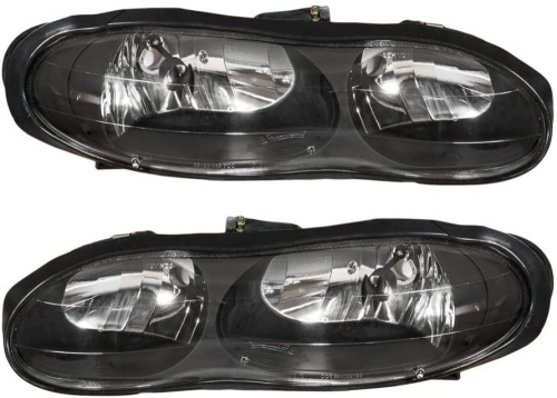 MILLION PARTS Pair Front Headlight Assembly Compatible with Chevrolet Camaro 1998-2002 - New  - Lot 166