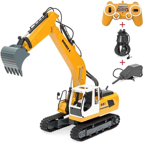 1/16 Scale 17 Channel RC Digger Excavator Construction Truck w/ Rechargeable Battery - Appears New  - Lot 272