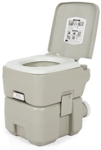 Dual Spray Jets Outdoor Portable Toilet, 5 gallon - Appears New  - Lot 1193