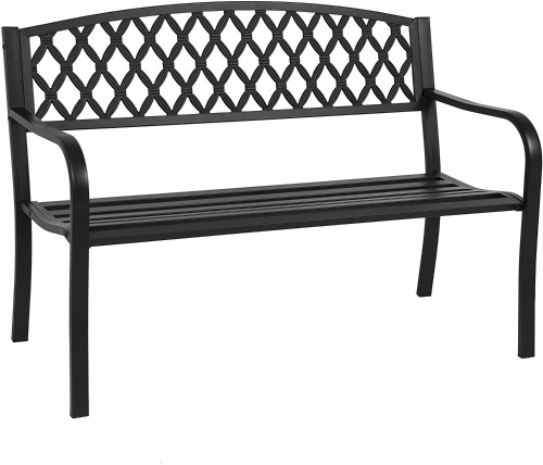 50" Steel Frame Garden Bench - Appears New - Lot 410