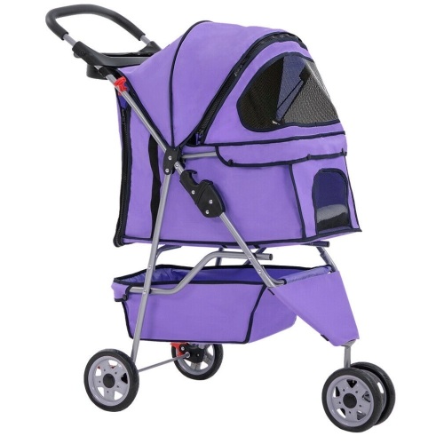 3 Wheel Purple Pet Stroller - Appears New - Lot 869