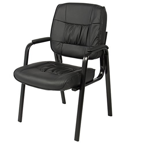 Padded Leather Office Side Chair - Appears New - Lot 1199