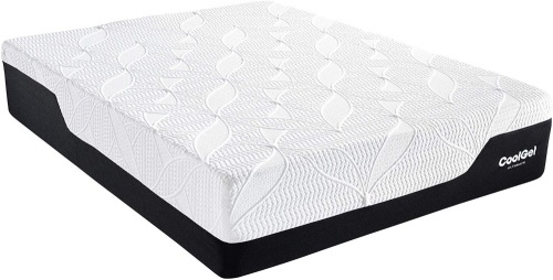 Classic Brands Cool Gel Chill Memory Foam 14-Inch Mattress with Pillow, King - Appears New - Lot 36