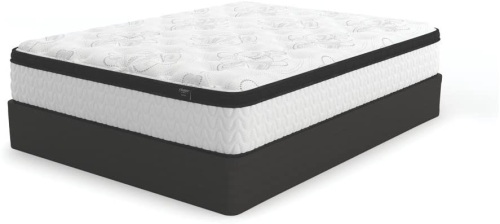 Signature Design by Ashley Chime 12 Inch Plush Hybrid Mattress, Queen - Appears New - Lot 37