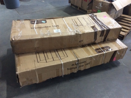 Lot of (3) 14' Trampolines - E-Comm Return, Unknown Condition - Lot 328