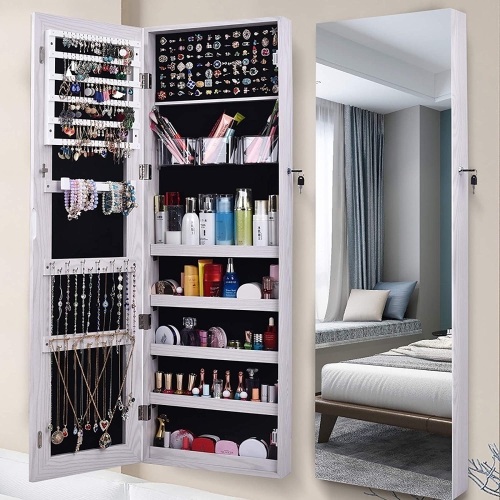 AOOU Full Length Mirror Jewelry Organizer - Appears New - Lot 930
