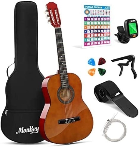 Moukey 36" Acoustic Guitar 3/4 Junior Classical Guitar - Lot 9062