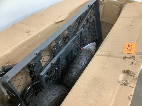 Gray 4-Wheeled Utility Cart *Repackaged - Lot 9077