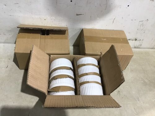 Lot of (3) Cases of (8) Threshold 7oz White Porcelain Ramekins - Lot 705