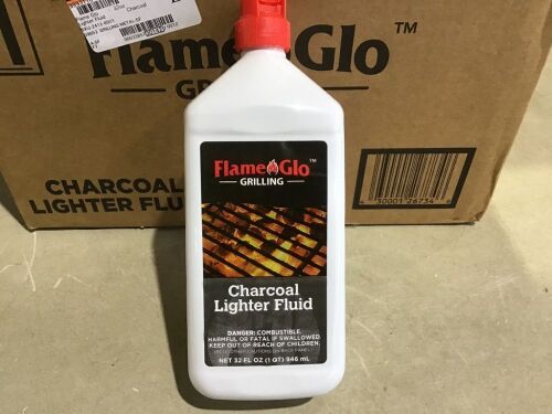 Case of (12) Flame Glo Charcoal Lighter Fluid, 32 oz - Lot 429