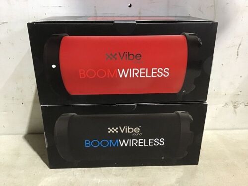 Case of (2) Vibe Boom Wireless Speaker  - Lot 573