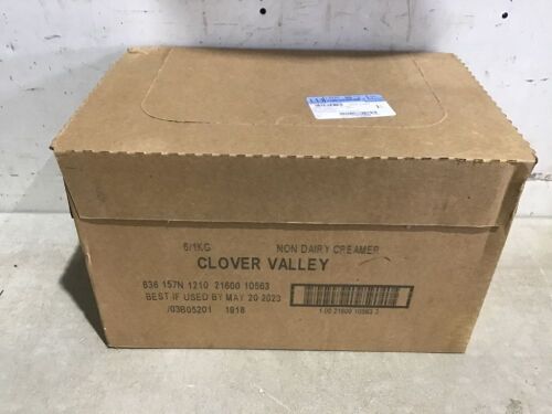 Case of Clover Valley Non Dairy Creamer, Exp 5/20/23 - Lot 585