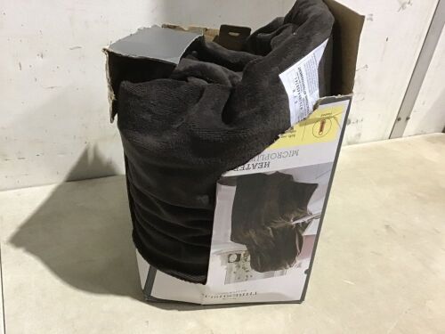 Threshold Heated Microplush Throw Blanket  - Lot 740