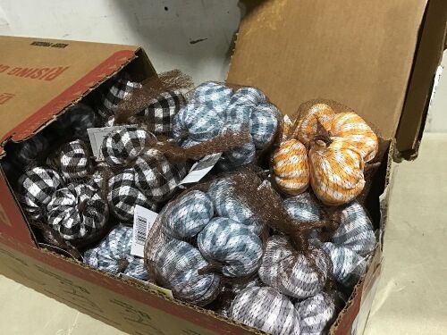 Case of Decorative Fabric Pumpkins  - Lot 819
