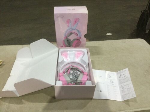 S21 Bunny Ear Gaming Headphones  - Lot 682
