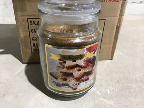 Case of (3) Gingerbread Spice Scented Candles - Lot 741