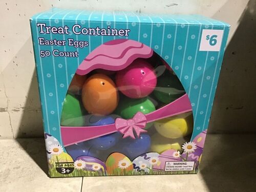 Case of (4) Treat Container Easter Eggs, 50 ct  - Lot 275