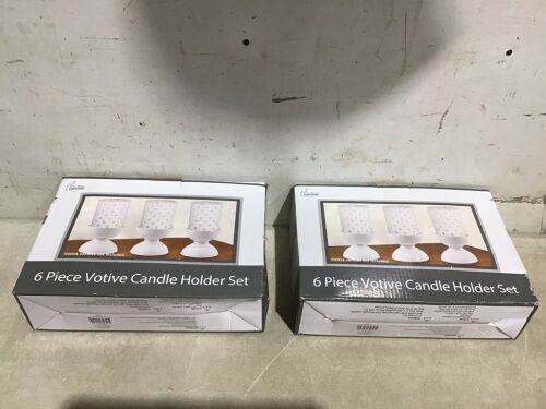 Lot of (2) True Living Essentials 6 Piece Votive Candle Holder Set - Lot 744