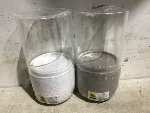 Case of (2) Cement Glass Hurricane Vase - Lot 1041