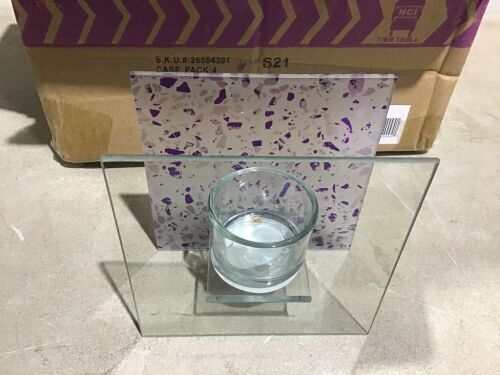 Case of (4) Glass Tealight Candle Holder  - Lot 286