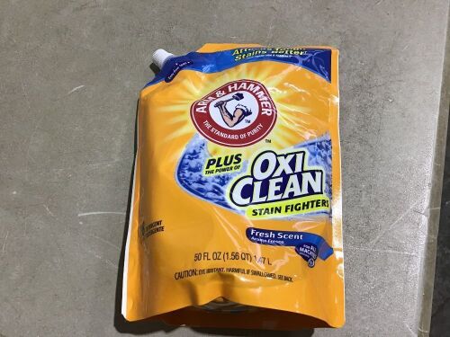Case of (3) Arm & Hammer Plus Oxiclean Detergent, Fresh Scent  - Lot 743