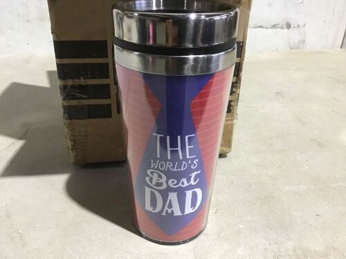 Case of (4) The World's Best Dad Travel Cups - Lot 529