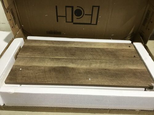 Wall Mounted Rustic Wood Bathroom Cabinet - Lot 343
