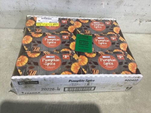 Case of (12) Pumpkin Spice Scented Candles - Lot 126