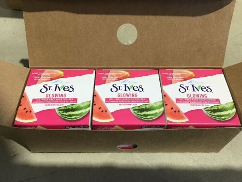 Case of (12) St Ives Watermelon Face Moisturizer  - Lot 824