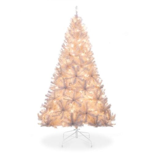 6ft Pre-Lit Hinged Artificial Pine Christmas Tree w/ 250 Lights, Stand - Lot 1160