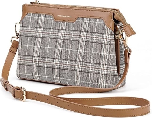 Boombro Crossbody Bag for Women, 6 Compartments - Lot 232