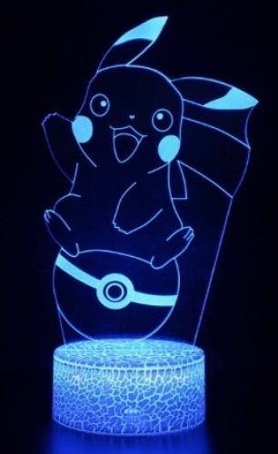 Pikachu 3D Acrylic Color Changing Light - Lot 204