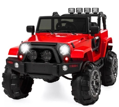 12V Kids Ride-On Truck Car Toy w/ 3 Speeds, LED, Remote, Bluetooth - Lot 55