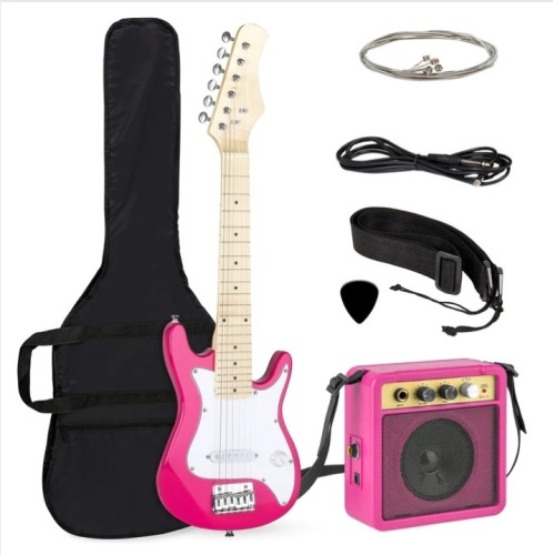 Kids Electric Guitar Beginner Starter Kit w/ 5W Amplifier - 30 in - Lot 376