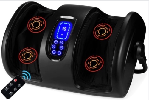 Reflexology Shiatsu Foot Massager w/ High-Intensity Rollers, Remote Control - Lot 152