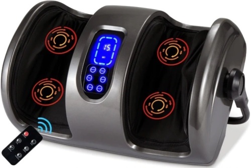 Reflexology Shiatsu Foot Massager w/ High-Intensity Rollers, Remote Control - Lot 149