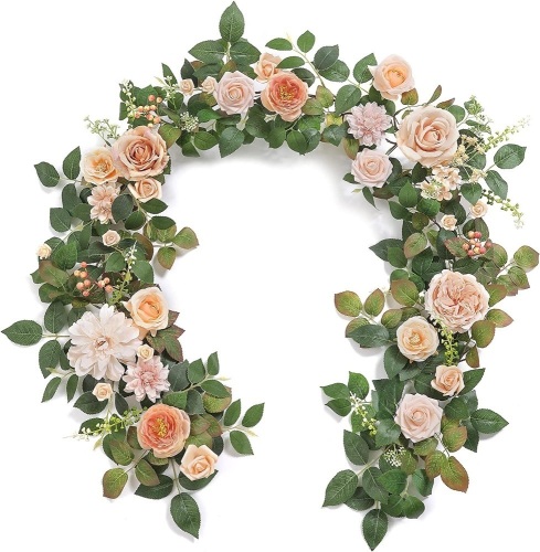 6FT Artificial Flower Runner Garland - Lot 358