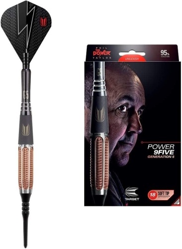 Set of (3) Target Darts, Power 9Five Gen 5, Soft Tip Darts, 20 Grams - Lot 98
