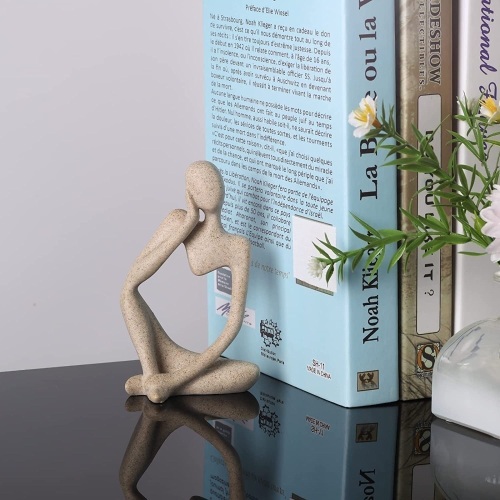 Small Thinker Statue Abstract Art Sculpture - Lot 281