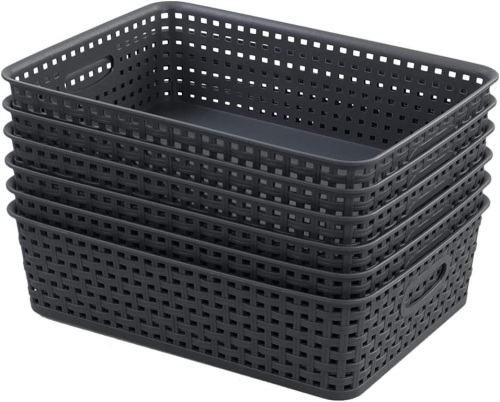 Lot of (12) Plastic Baskets, (1) Damaged - Lot 105