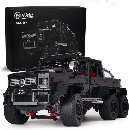 Nifeliz Pickup G63 6X6 MOC Building Blocks/ Engineering Toy, 1:8 Scale Model (3300 Pieces) - Lot 141