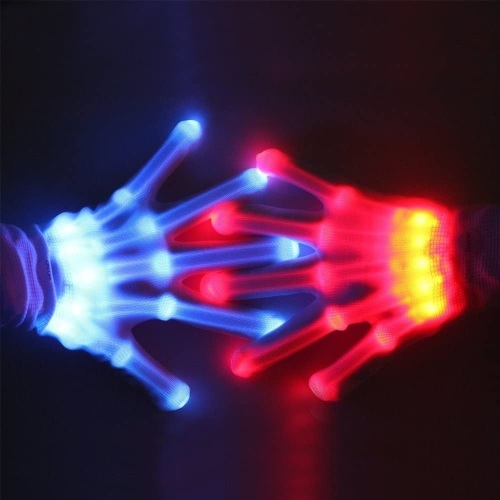 LED Gloves for 8-14 Year Olds, Batteries Included - Lot 143