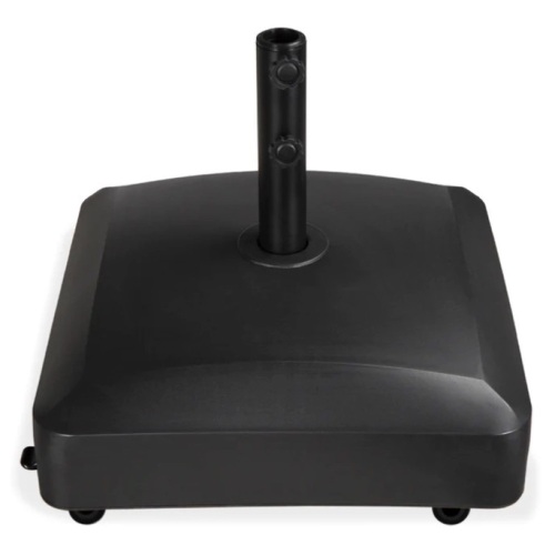 Fillable Mobile Umbrella Base Stand w/ 4 Wheels, 2 Locks, 137lb Capacity - Lot 204